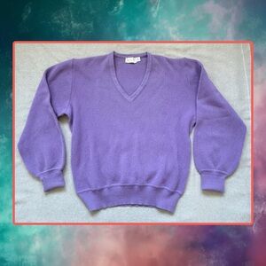 Vintage Jacobson & Co. Cleveland Lavender 100% Wool Sweater